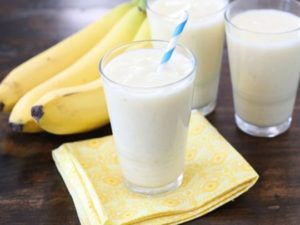 Молочный напиток с бананом от кашля